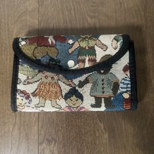 Vintage Grandma Snap Front Purse Needlepoint Tapestry
